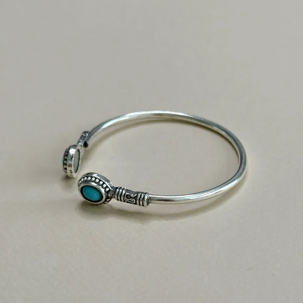 Boho Turquoise Bangle #1768 - Picture 3 of 3